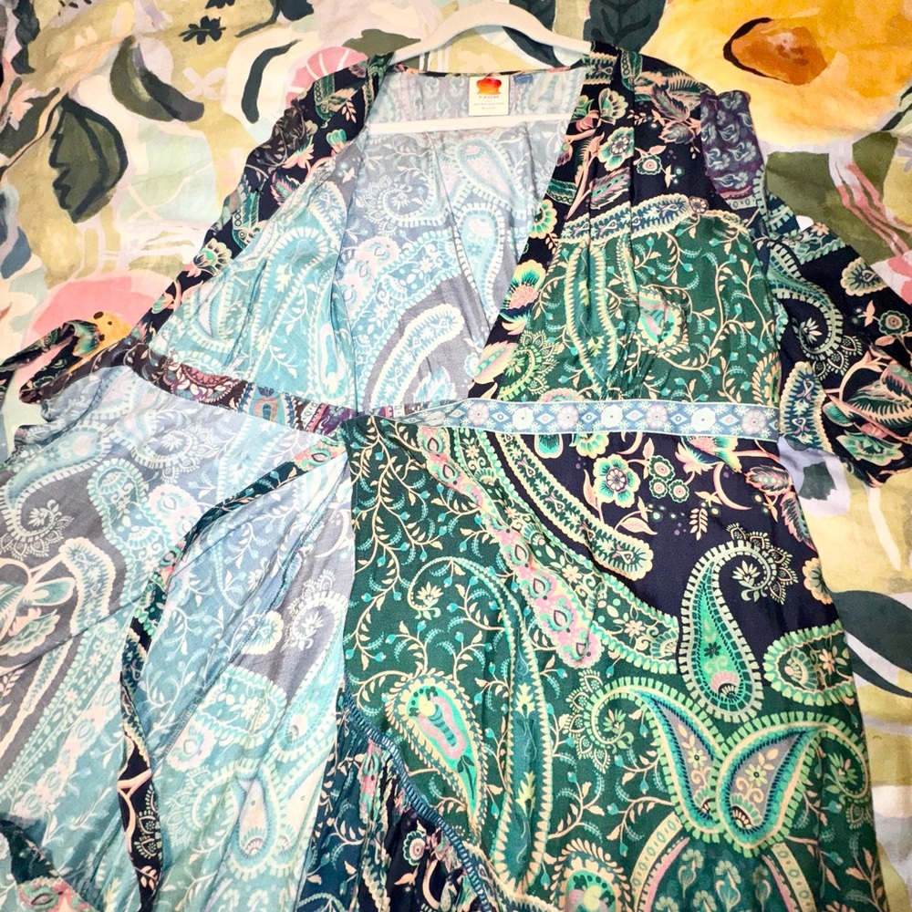Farm Rio Wrap Dress - Anthro - Picture 12 of 13
